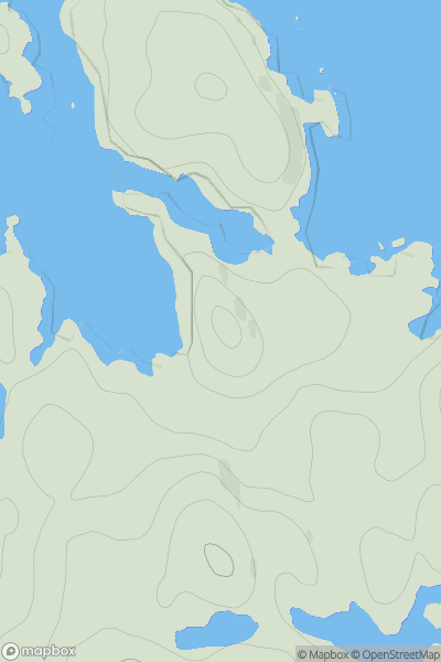 Thumbnail image for Cnoc Righseodh showing contour plot for surrounding peak
