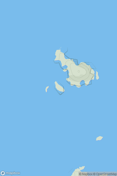 Thumbnail image for Stac an Tuill showing contour plot for surrounding peak