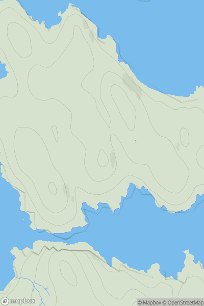 Thumbnail image for Bearnaraigh Beag showing contour plot for surrounding peak