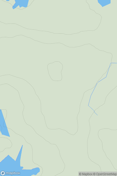 Thumbnail image for Druim Langara showing contour plot for surrounding peak