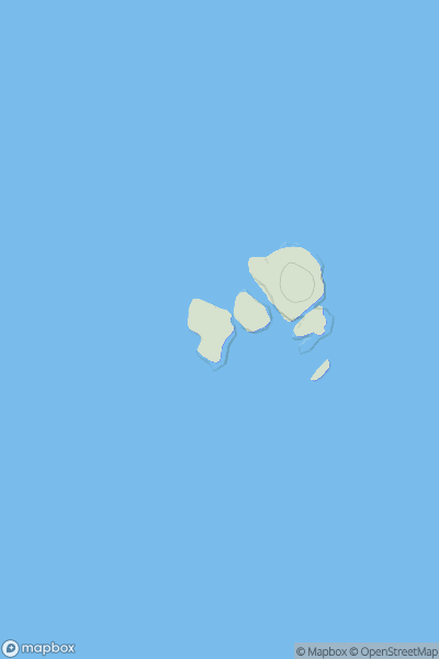 Thumbnail image for Heisgeir A-Muigh West showing contour plot for surrounding peak
