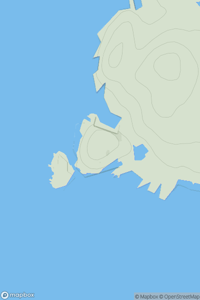 Thumbnail image for Seilebhig Hill showing contour plot for surrounding peak