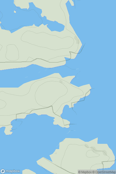 Thumbnail image for Aird Bagh Moraig showing contour plot for surrounding peak