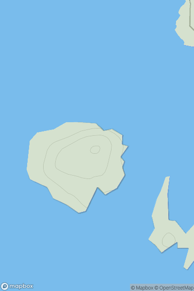 Thumbnail image for Sodhaigh Beag showing contour plot for surrounding peak