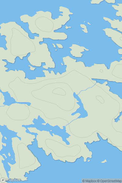 Thumbnail image for Caolas Liubharsaigh showing contour plot for surrounding peak