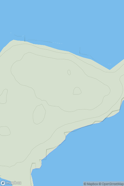 Thumbnail image for Ceann Uachdarach (Bhalaigh) showing contour plot for surrounding peak