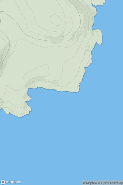 Thumbnail image for Nicolson's Leap showing contour plot for surrounding peak