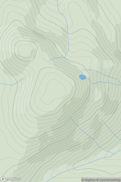 Thumbnail image for Meall a' Mhaoil showing contour plot for surrounding peak