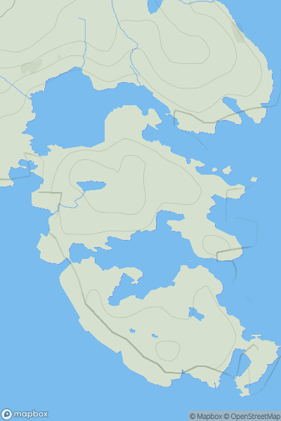 Thumbnail image for Aird Mhanais showing contour plot for surrounding peak