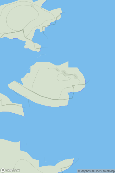 Thumbnail image for Flodaigh Beag showing contour plot for surrounding peak