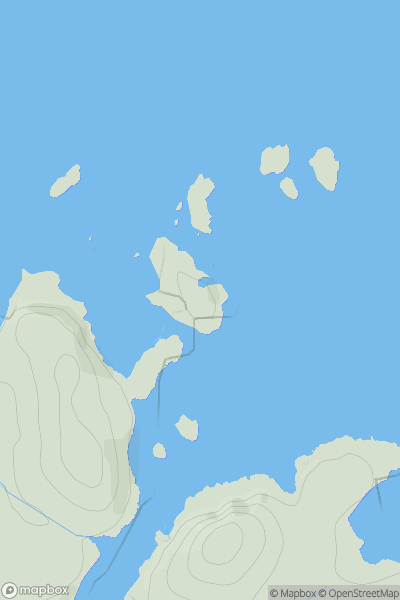 Thumbnail image for Crois Eilean showing contour plot for surrounding peak