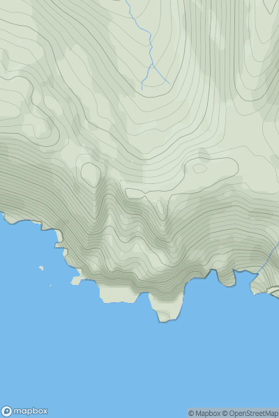 Thumbnail image for Claigeann Mor showing contour plot for surrounding peak