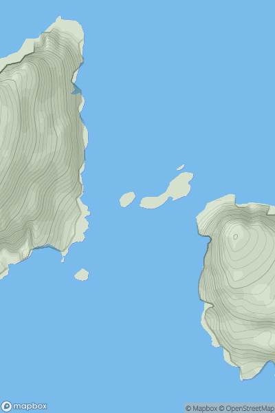 Thumbnail image for Stac Shoaigh showing contour plot for surrounding peak