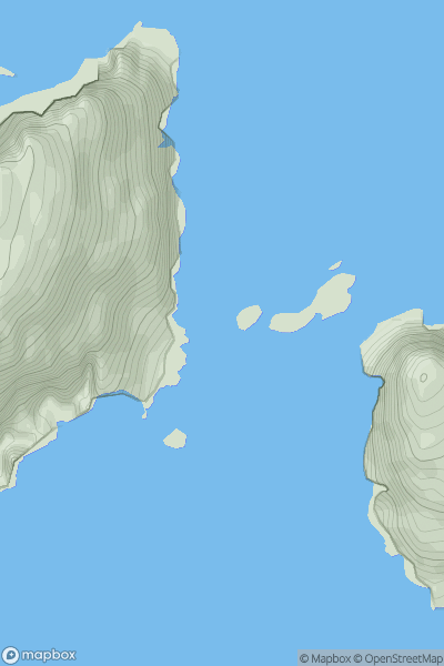 Thumbnail image for Stac Biorach showing contour plot for surrounding peak
