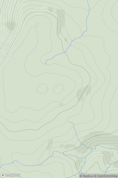 Thumbnail image for Allanrowie East Top showing contour plot for surrounding peak