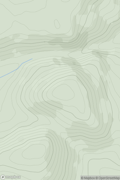 Thumbnail image for John's Hill showing contour plot for surrounding peak