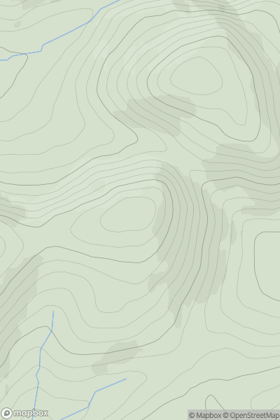 Thumbnail image for Sim's Hill showing contour plot for surrounding peak