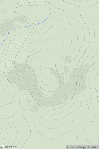 Thumbnail image for Mellock Hill showing contour plot for surrounding peak