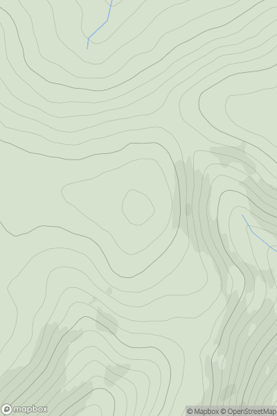 Thumbnail image for Rowantree Craig showing contour plot for surrounding peak