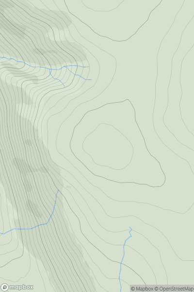 Thumbnail image for East Craigs showing contour plot for surrounding peak