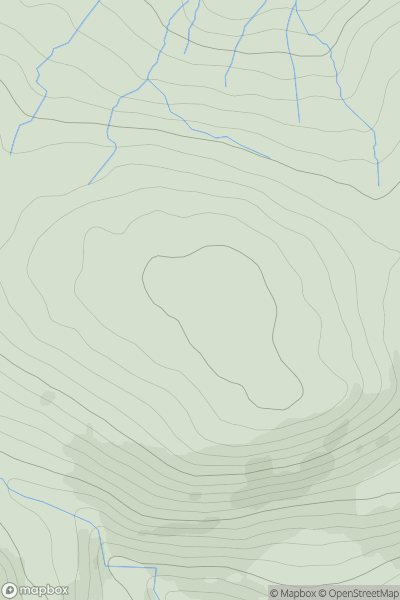 Thumbnail image for Garrel Hill showing contour plot for surrounding peak