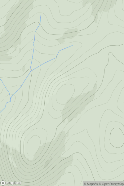 Thumbnail image for Black Creich Hill showing contour plot for surrounding peak