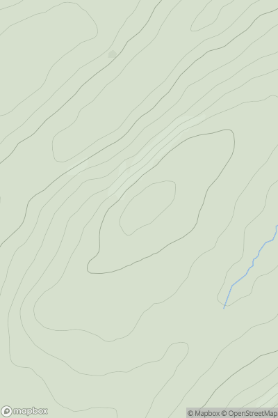 Thumbnail image for Druim Meadhoin showing contour plot for surrounding peak