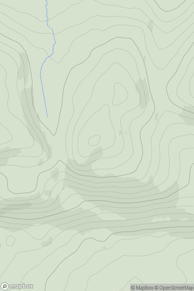 Thumbnail image for Balkello Hill showing contour plot for surrounding peak