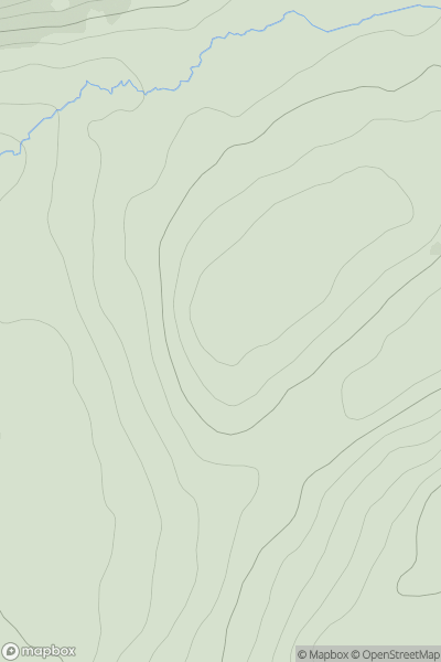 Thumbnail image for Druim nan Eilid showing contour plot for surrounding peak