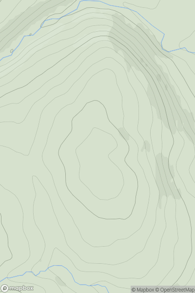 Thumbnail image for Meall a' Choire Riabhaich showing contour plot for surrounding peak