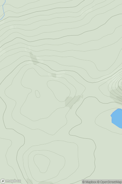 Thumbnail image for Georgeton Hills showing contour plot for surrounding peak
