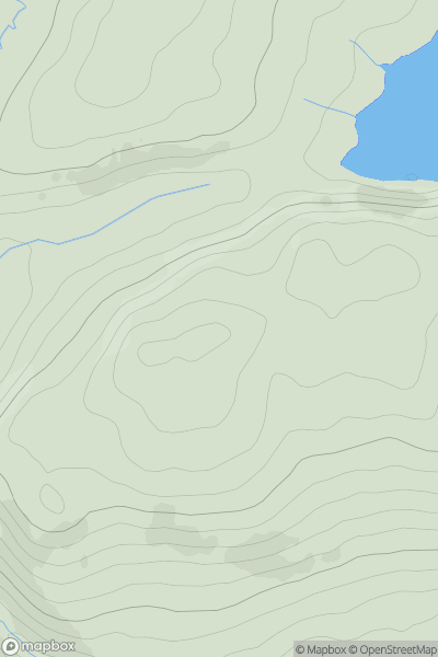 Thumbnail image for Cochno Hill showing contour plot for surrounding peak