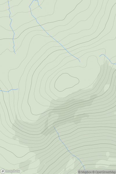 Thumbnail image for Beinn na Seamraig showing contour plot for surrounding peak