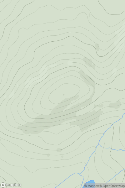 Thumbnail image for Kinpurney Hill showing contour plot for surrounding peak