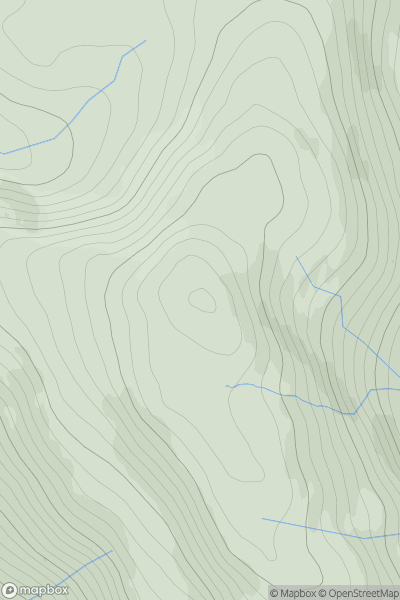 Thumbnail image for Mullach na Carn showing contour plot for surrounding peak