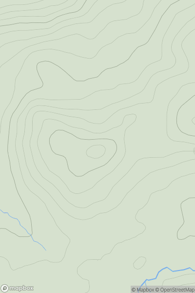 Thumbnail image for Gartcarron Hill showing contour plot for surrounding peak
