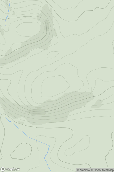 Thumbnail image for Southballo Hill showing contour plot for surrounding peak