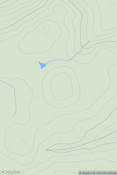 Thumbnail image for Montalt Hill showing contour plot for surrounding peak