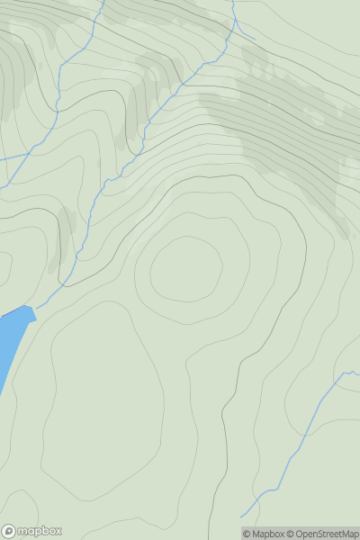 Thumbnail image for West Dron Hill showing contour plot for surrounding peak