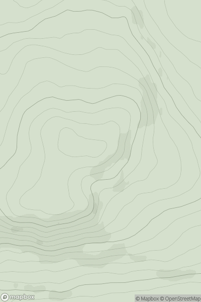 Thumbnail image for West Mains Hill showing contour plot for surrounding peak