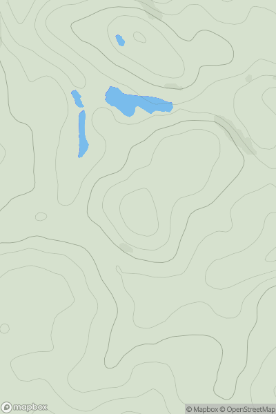 Thumbnail image for Temple Hill showing contour plot for surrounding peak