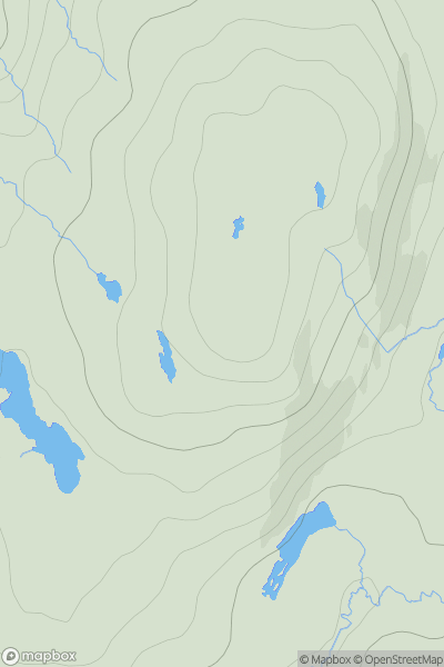 Thumbnail image for Sgorach Breac showing contour plot for surrounding peak