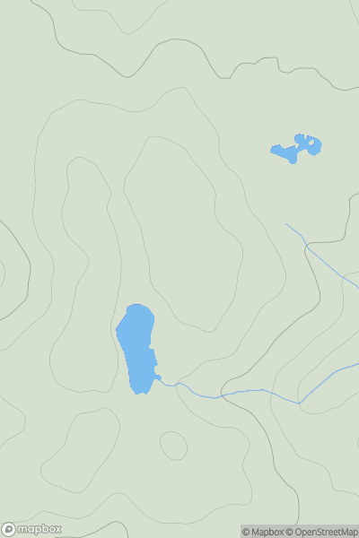 Thumbnail image for Cloven Craigs showing contour plot for surrounding peak