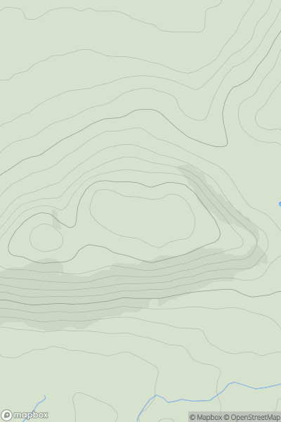 Thumbnail image for Bandirran Hill showing contour plot for surrounding peak