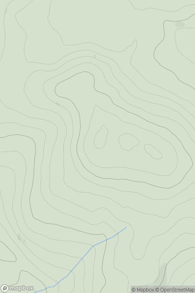 Thumbnail image for Pitlour Hill showing contour plot for surrounding peak
