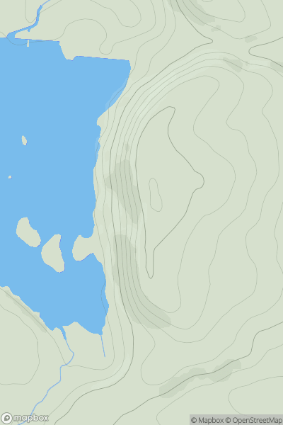 Thumbnail image for Lewis Hill showing contour plot for surrounding peak