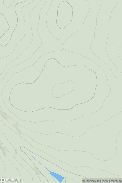 Thumbnail image for Birniehill showing contour plot for surrounding peak
