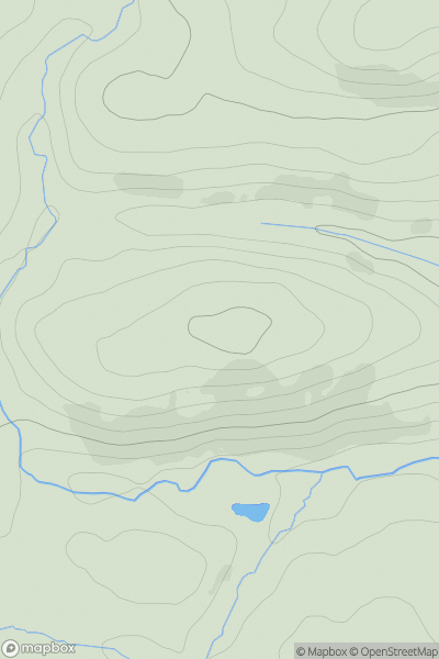 Thumbnail image for Drumgarland showing contour plot for surrounding peak