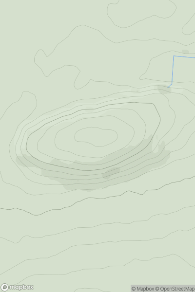 Thumbnail image for Hill of Beath showing contour plot for surrounding peak