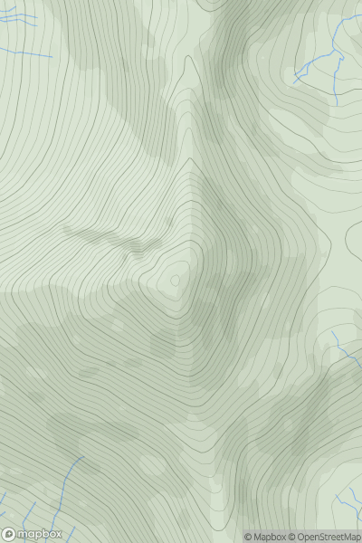 Thumbnail image for Askival showing contour plot for surrounding peak